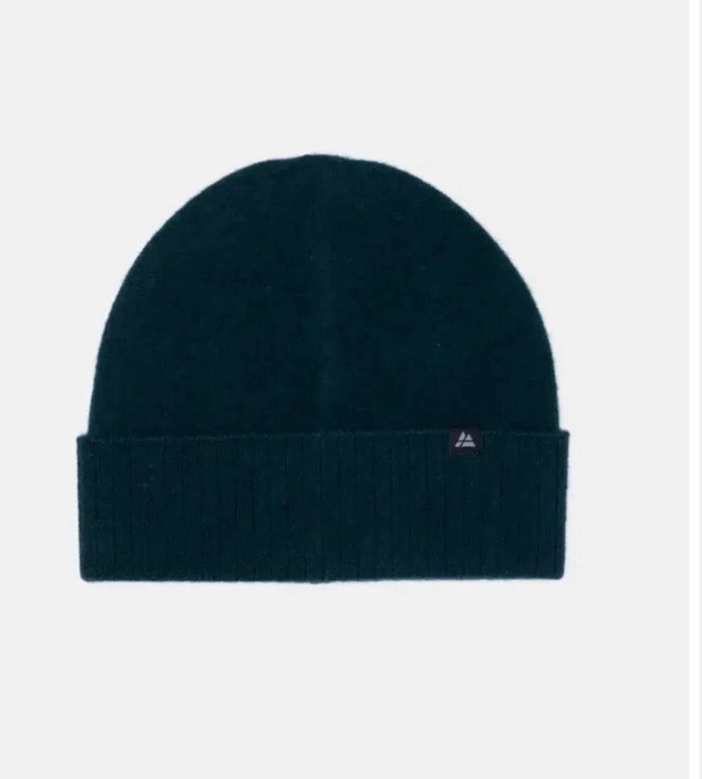 Danish Endurance Unisex 100% City Cashmere Knit Winter Beanie Dark Green OS NEW